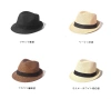 Jazz hats, straw hats, beach hats for men and women's outings, sunshade British hats, parent-child children's top hats, casual shop assistants' cool hats Item Picture